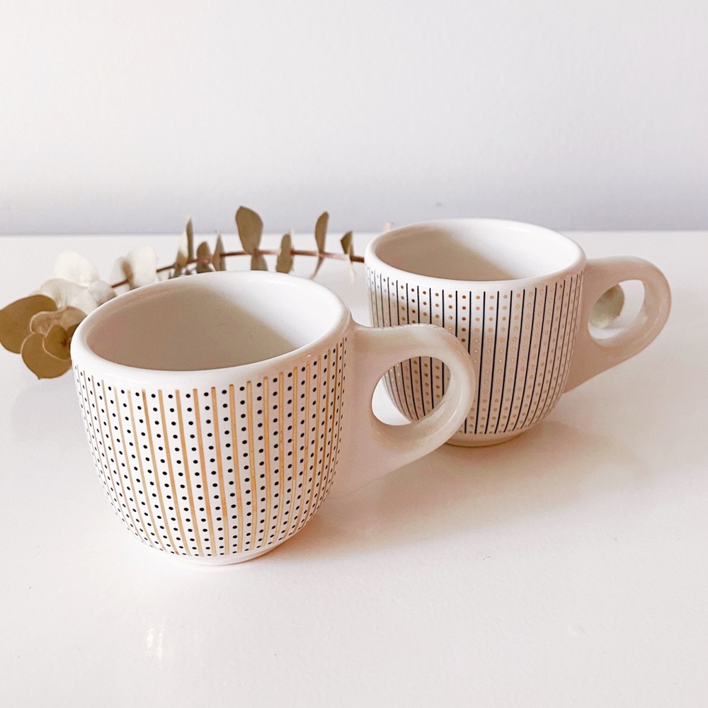 Set of 2-West Elm Espresso Cups